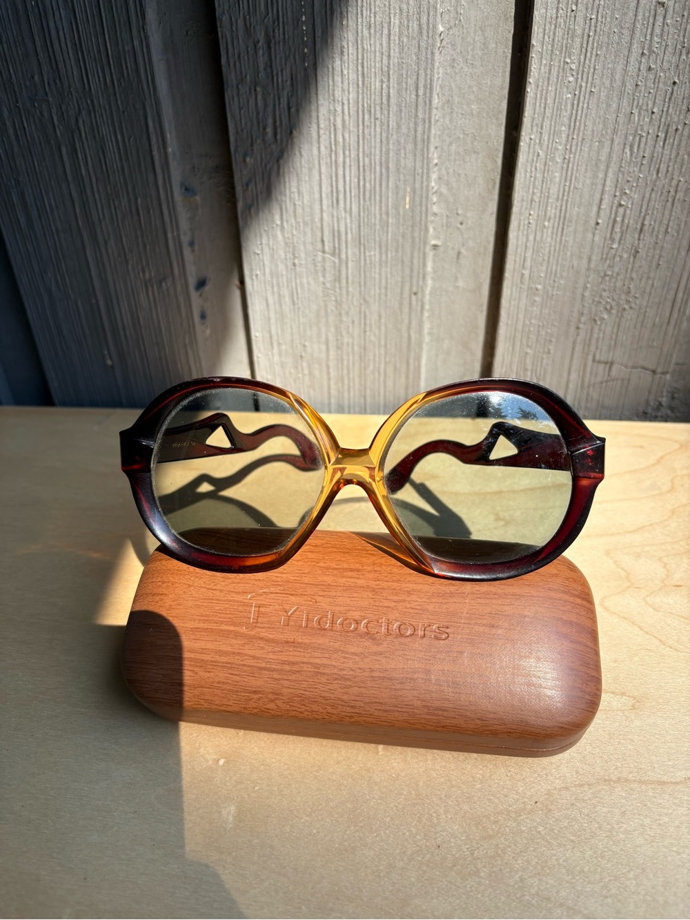 Yellow and Tortoiseshell Round Women's Sunglasses